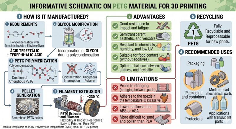 PETG manufacturing diagram
